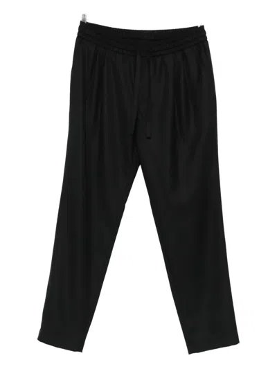 Dolce & Gabbana Elastic-waistband Trousers In Black