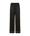 Dolce & Gabbana Elasticated-waist Silk Palazzo Trousers In Black