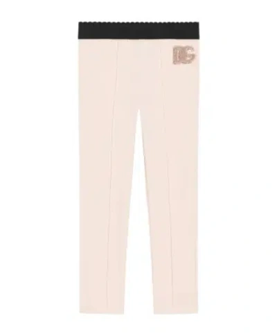 Dolce & Gabbana Elasticated-waistband Leggings In Pink