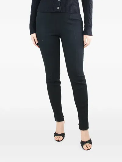 Pre-owned Dolce & Gabbana Elasticated Zipped-cuff Trousers In Black