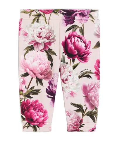 Dolce & Gabbana Elastic-waist Athletic Pants In Multi-color