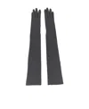 Dolce & Gabbana Elbow-length Stretch-design Gloves In Black