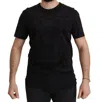 Dolce & Gabbana Black Dg Baroque Cotton Crewneck T-shirt