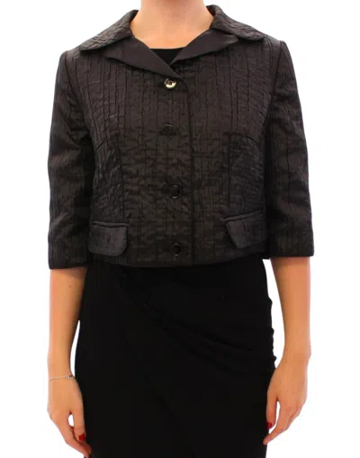DOLCE & GABBANA ELEGANT BLACK BOLERO SHRUG JACKET