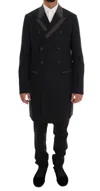 Dolce & Gabbana Black Wool Stretch 3 Piece Two Button Suit In Black