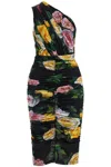 Dolce & Gabbana Elegant Black Dress In Polyamide With Floral Pattern For Cocktails And Evenings In Black