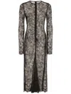 Dolce & Gabbana Women's Lace Midi Dress In Black