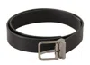 Dolce & Gabbana Elegant Black Leather Belt With Metal Men's Buckle In Black