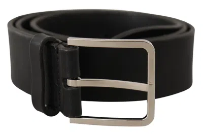 Dolce & Gabbana Elegant Black Leather Statement Men's Belt