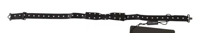 DOLCE & GABBANA DOLCE & GABBANA ELEGANT BLACK POLKA DOT SILK BOW MEN'S TIE