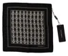 Dolce & Gabbana Black Geometric Patterned Square Handkerchief Scarf