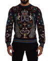 Dolce & Gabbana Elegant Bordeaux Cashmere Crewneck Sweater In Bordeaux