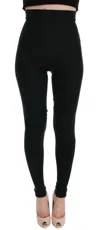 Dolce & Gabbana Green Wool Stretch Tights