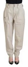 Dolce & Gabbana Elegant Beige Cotton Trousers In Beige