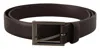 Dolce & Gabbana Elegant Dark Brown Leather Belt In Brown