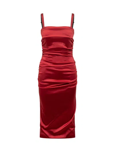 Dolce & Gabbana Elegant Draped Mini Suit In Red