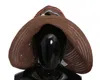 Dolce & Gabbana Brown Floral Wide Brim Straw Floppy Cap Hat In Brown