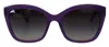 Dolce & Gabbana Purple Acetate Square Full Rim Dg4240 Sunglasses In Purple