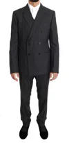 Dolce & Gabbana Elegant Gray Double Breasted Wool Silk Men's Suit In Gray