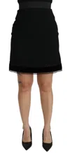 Dolce & Gabbana Wool-blend Tweed Miniskirt