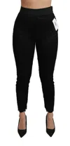 Shop Dolce & Gabbana Elegant High Waist Lace Pants