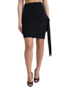 Dolce & Gabbana Black Viscose High Waist Fitted Mini Skirt In Black