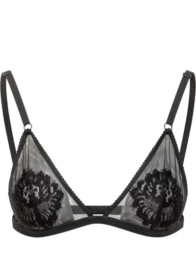 Dolce & Gabbana Elegant Lace Bra In Nero