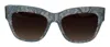 Dolce & Gabbana Blue Lace Acetate Crystal Butterfly Dg4231 Sunglasses In Blue