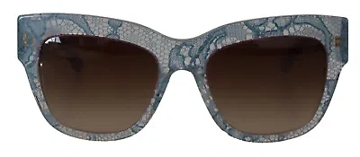 Pre-owned Dolce & Gabbana Elegant Lace-trimmed Gradient Sunglasses