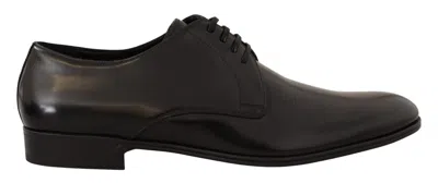 Dolce & Gabbana Derby Napoli Black Leather Dress Formal Shoes