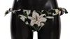 Dolce & Gabbana Bikini Bottom Black Lily Print Swimsuit Swimwear