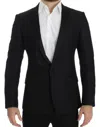 Dolce & Gabbana Elegant Martini Slim Fit Blazer Men's Jacket In Black