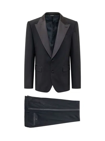 Dolce & Gabbana Elegant Men's Suit - Fall In Blu Scurissimo 1