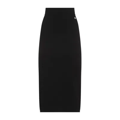 DOLCE & GABBANA DOLCE & GABBANA MIDI SKIRT WITH FABRIC BLEND AND DESIGN