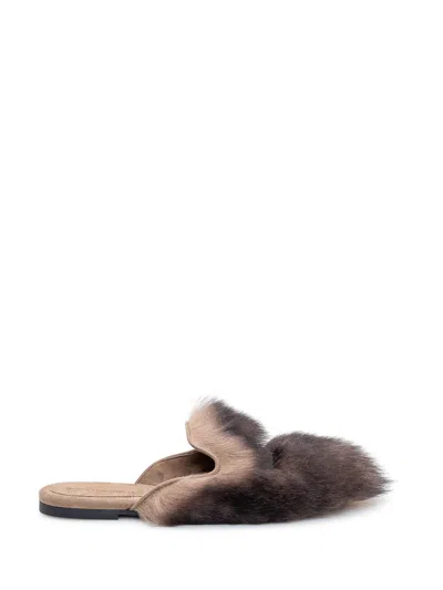 Dolce & Gabbana Elegant Mini Sandals With Textured Finish In Brown