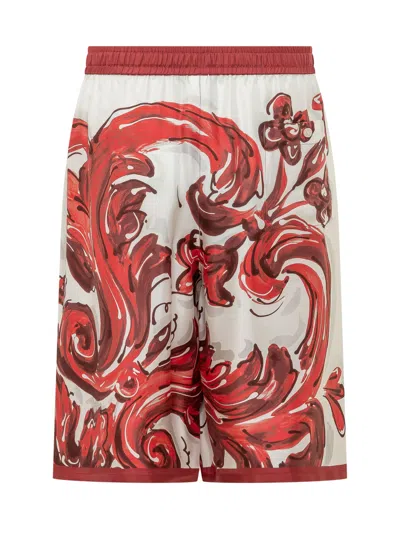 Dolce & Gabbana Elegant Mini Shorts For Fall 2026 In Maiolica 1l Rubino