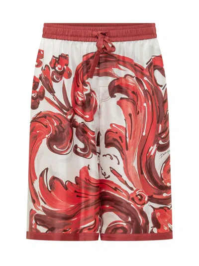 Dolce & Gabbana Elegant Mini Shorts For Fall 2026 In Red