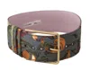 Dolce & Gabbana Elegant Multicolor Canvas-leather Women's Belt In Multi