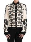 Dolce & Gabbana Elegant Off-white Baroque Jacket In White