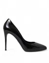 Dolce & Gabbana Elegant Black Patent Stiletto Heels In Black
