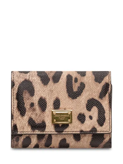 Dolce & Gabbana Elegant Portasheet Mini Wallet In Leo New
