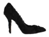 Dolce & Gabbana Elegant Pumps In Luxe Xiangao Fur Leather