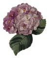 DOLCE & GABBANA ELEGANT PURPLE FLORAL SILK BLEND BROOCH