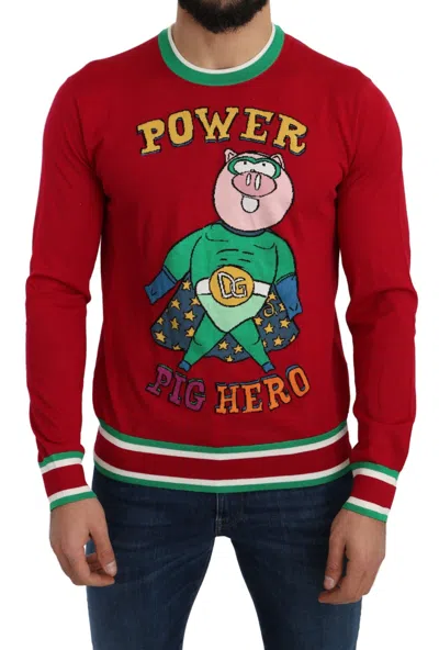 Dolce & Gabbana Character-embroidered Wool-silk Sweatshirt In Multi