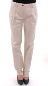 Dolce & Gabbana Beige Cotton Chinos Pants In Pink