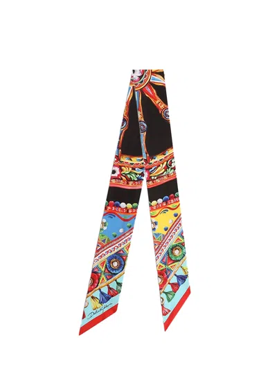 Dolce & Gabbana Elegant Scarf In Carretto Fld