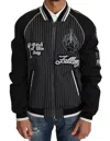 Dolce & Gabbana Black Dd58 Sg62 Sequined Beaded Jacket In Black
