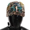 Dolce & Gabbana Leopard Sequin Sicily Applique Baseball Cap