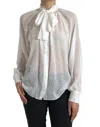 Dolce & Gabbana Elegant Silk Blend Long Sleeve Blouse