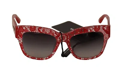 Pre-owned Dolce & Gabbana Elegant Sicilian Lace Insert Sunglasses
